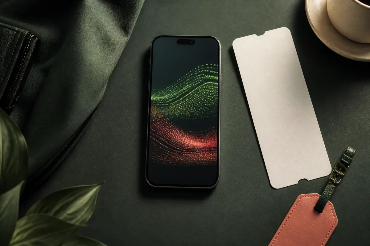 스마트폰과 여행 태그로 표현한 로밍과 eSIM 비교